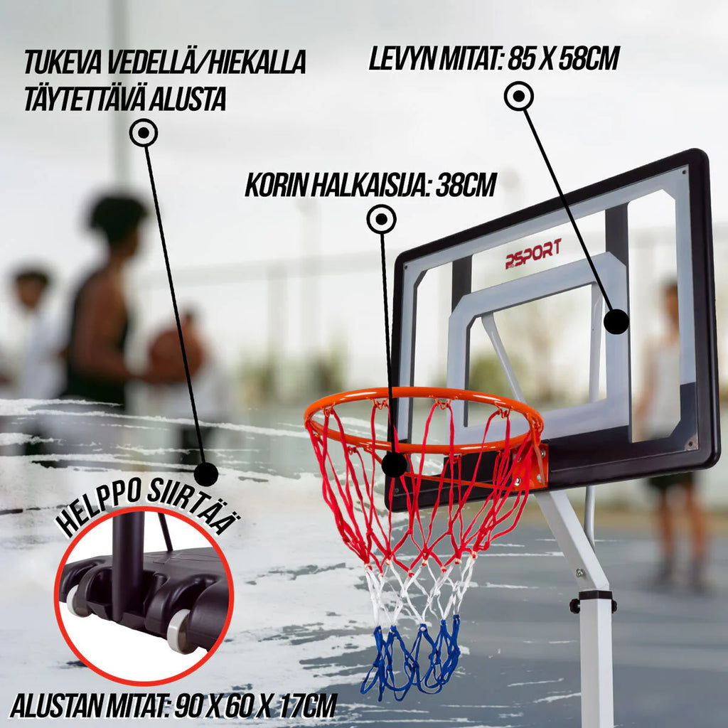 ProSport Canestro da basket Junior 2,1-2,6m