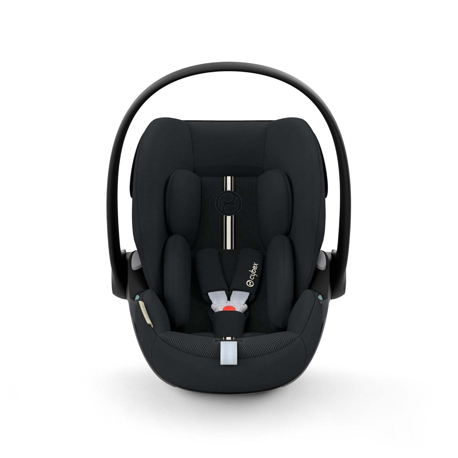 CYBEX Gold Babyschale Cloud G i-Size Plus, Inkl. Neugeboreneneinlage, Ab Geburt bis ca. 24 Monate, Für Kinder ab 40 cm bis 87 cm, Max. 13 kg, Moon Black