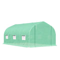 Serra a tunnel Outsunny calpestabile, resistente ai raggi UV, con porta avvolgibile