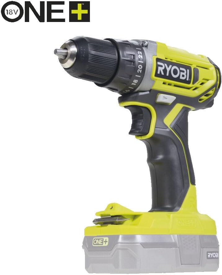 RYOBI 18 V ONE+ Akku-Rasentrimmer mit Radführung RY18LT33A-0 (33 cm Kantenschneidefunktion mit Fußsteuerung, Ø Fadenspule 1 x 1,65 mm, ohne Akku und Ladegerät)