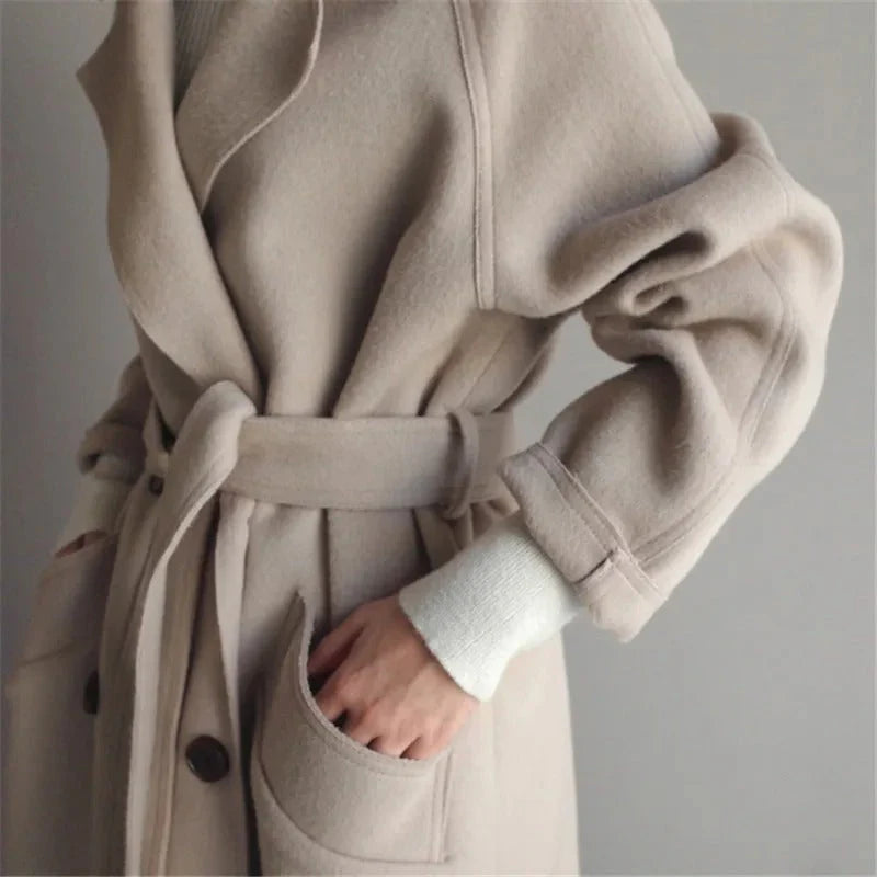 Cappotto da donna con revers