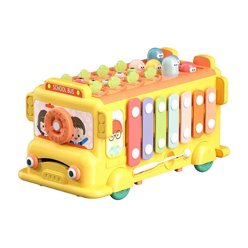 Giocattolo autobus a forma di cartone animato - Autobus pieno di fantasia - Auto giocattolo multifunzione