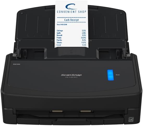 ScanSnap iX1400 Scanner da scrivania (Nero) - A4, fronte-retro, USB 3.2 con ADF