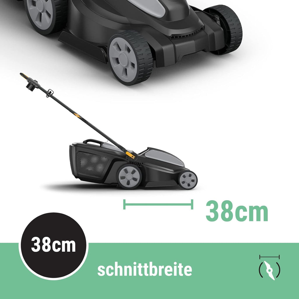 Alpina AL1 34 E Elektro-Rasenmher, Schnittbreite 34 cm, 1200 W, 35 L Kunststoff-Grasfangkorb