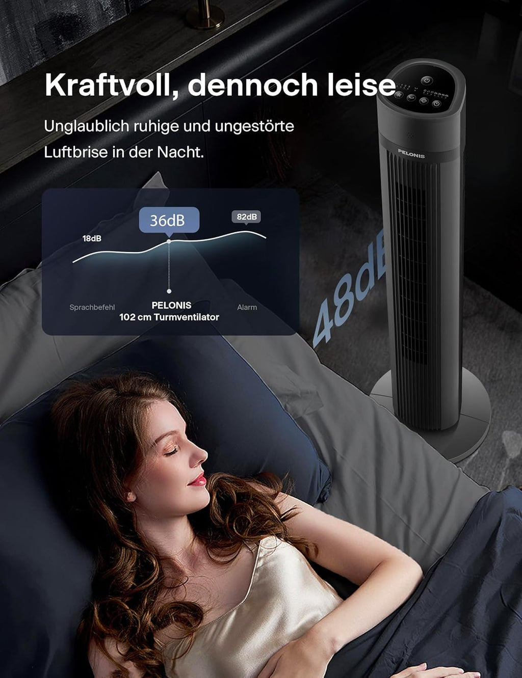 PELONIS Raffrescatore Evaporativo, Condizionatore Portatile, Ventilatore con Raffreddamento ad Acqua 5L, Umidificatore con Telecomando, 355m³/h Climatizzatore Senza Tubo di Scarico