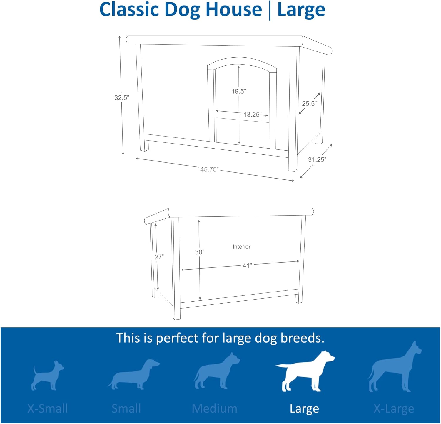 TRIXIE Cuccia per cani natura Classic tetto piatto, resistente alle intemperie e apribile, S–M: 85 × 58 × 60 cm, marrone - 39551
