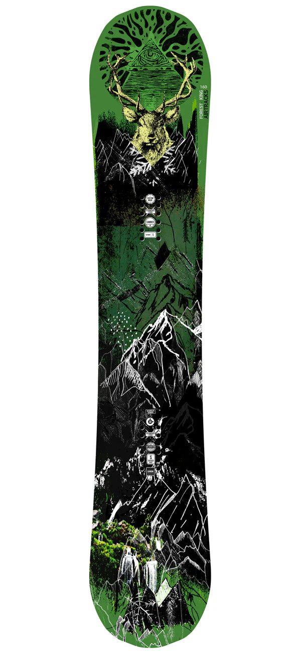 Herren Snowboard Forest King Carbon Hybrid Rocker