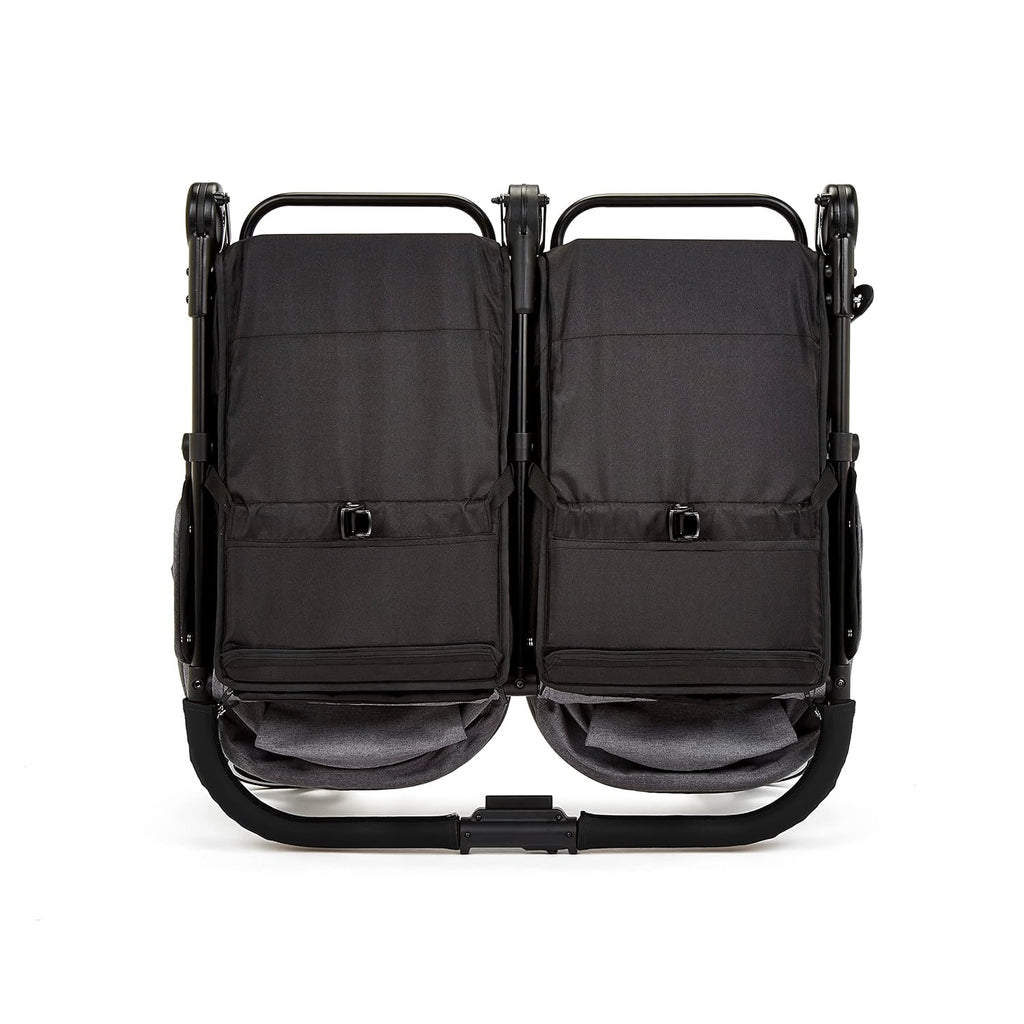 Venus Max Doppel kinderwagen - adatto dalla nascita fino a 15 kg (circa 3 anni), passeggino doppio compatto, leggero, pieghevole, inclusi parapioggia e coprigambe (Biscuit)