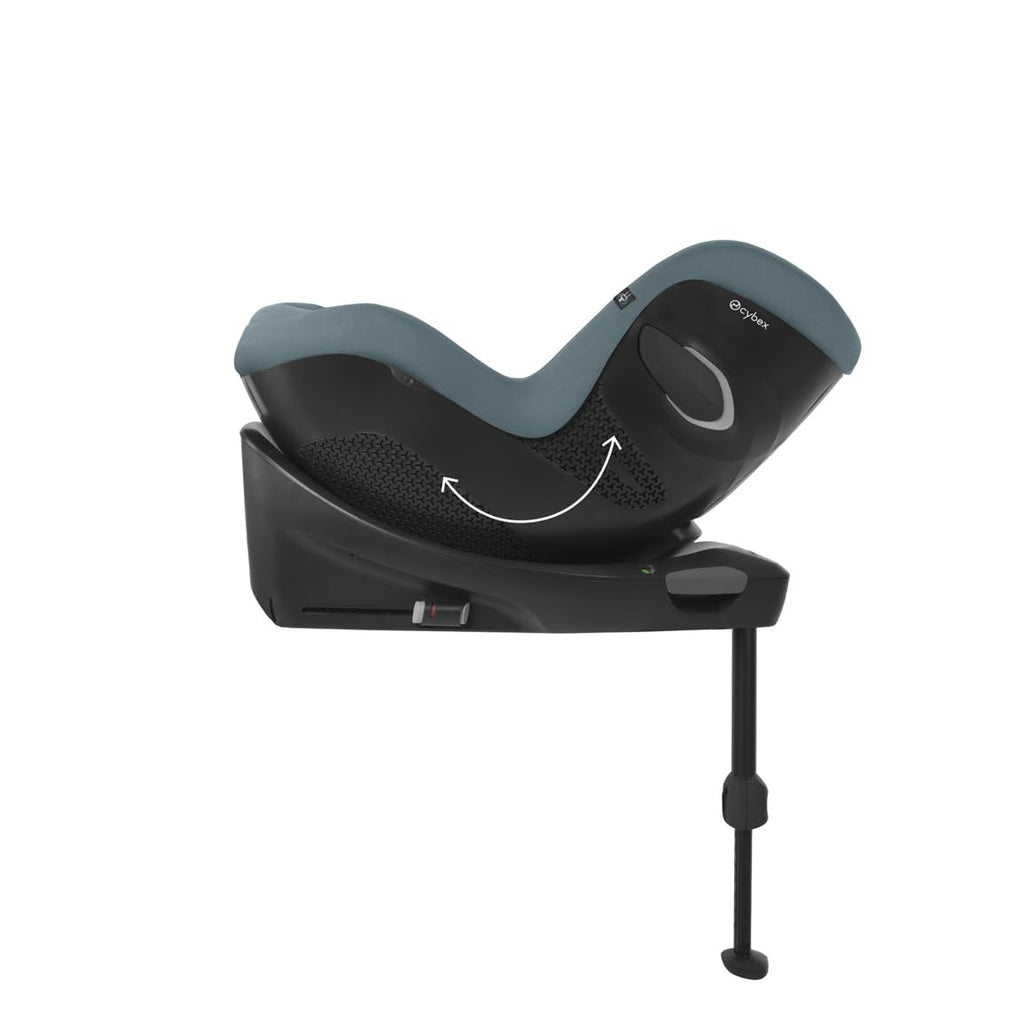 Seggiolino auto CYBEX Gold Sirona Gi i-Size Plus con base, Da 3 mesi a 4 anni circa (Dalla nascita con inserto per neonati), Max. 20 kg, 61-105 cm (Da 40 cm con inserto per neonati), Stormy Blue