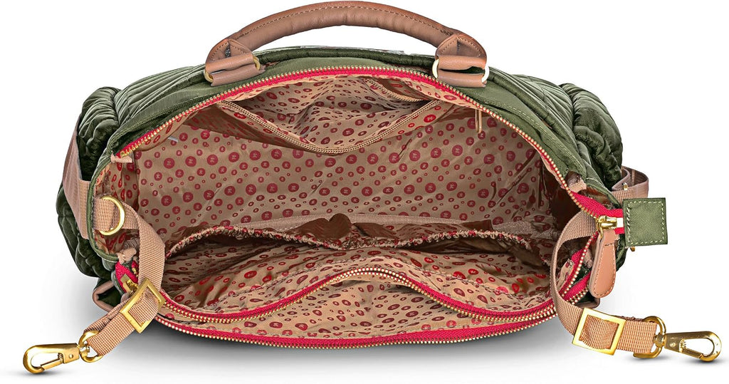 Maman Designer-Wickeltasche, mit passender Wickelunterlage, patentiert, Grün (Grün ), Einheitsgröße