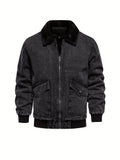 Lucas - Giacca in denim-pile da uomo