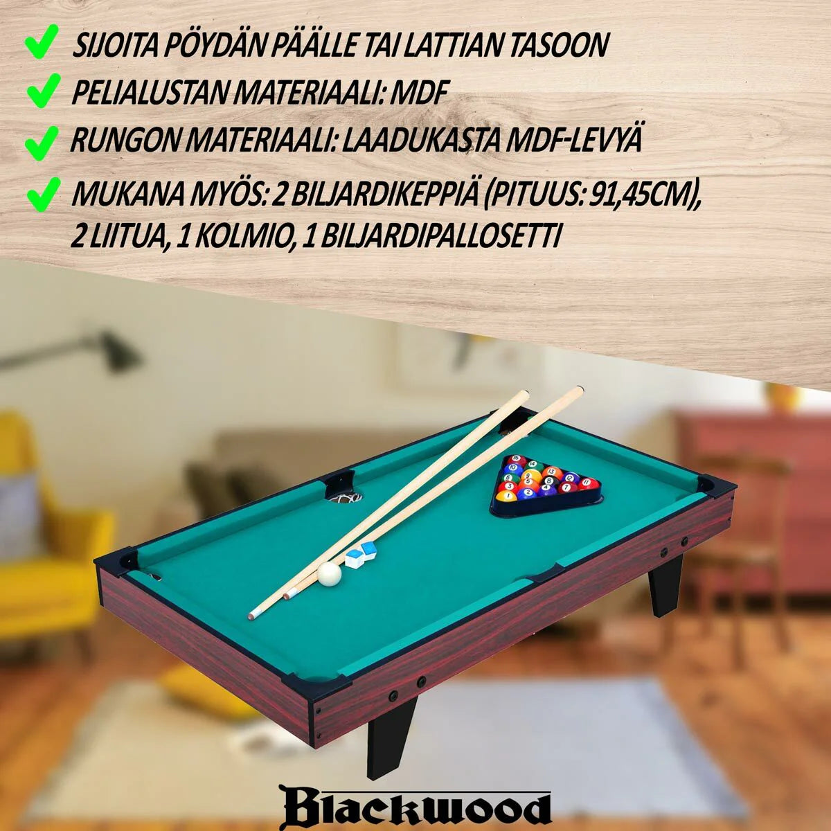 Blackwood Billardtisch Junior 3'