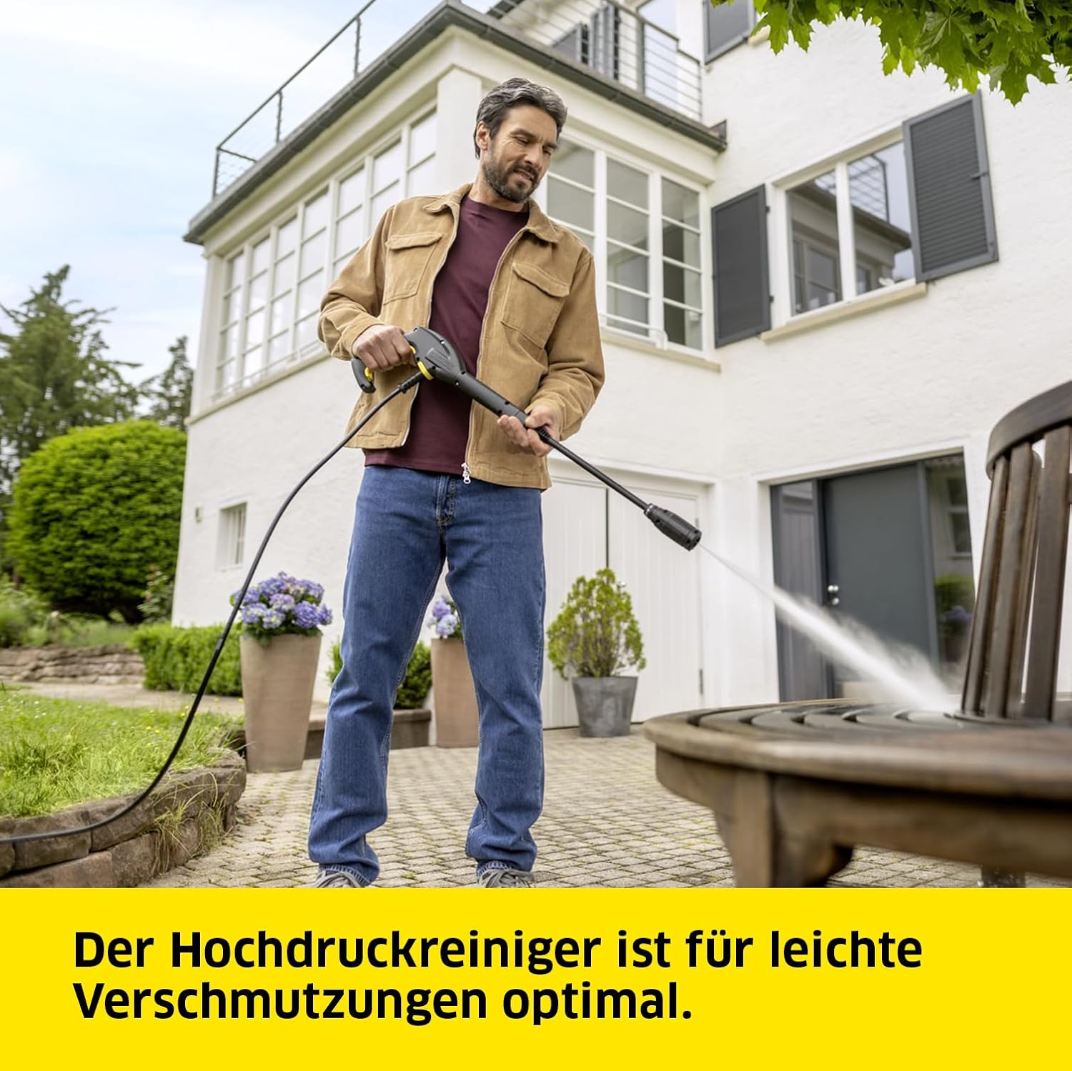 Krcher Hochdruckreiniger K 3 Power Control Home, Druck: max. 120 bar, Frdermenge: 380 l/h, Flche: 25 m/h, Wasserfilter, Gewicht: 4,4 kg, Hochdruckpistole, Dreckfrser, Strahlrohr, Home Kit