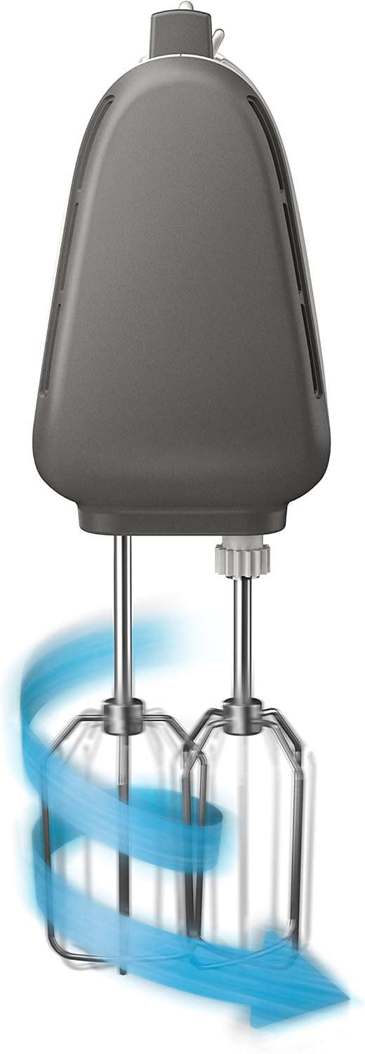 Krups Perfect Mix Stabmixer HZ6568 | Blender | 1000 Watt | Edelstahlfu | 4 extra scharfe Messer | Powelix Technologie | Schneebesen | 500 ml Zerkleinerer | 800 ml Messbecher | Schwarz/Silber