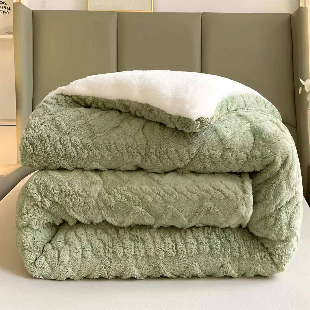 FluffFusion - Weiche und dicke Plüschdecke mit doppelseitigem Design