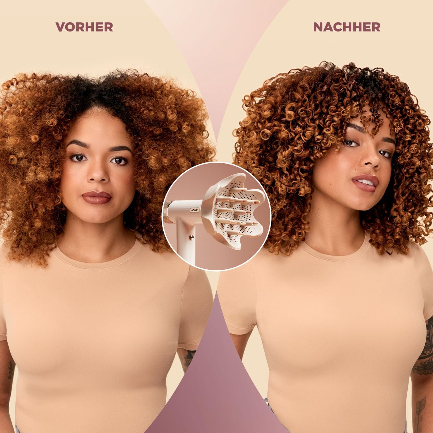 Shark SpeedStyle Haartrockner & RapidGloss Finisher mit Aufbewahrungstasche, 5 Styler, Für Alle Haartypen, Schnelltrocknend, Glättet Fliegende Haare, Keine Hitzeschäden, Ionisch, Seide, HD352EU
