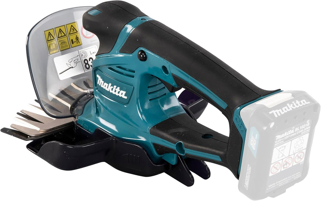 Makita UM600DSMEX Akku-Gras-Strauchschere 12V max, 4,0 Ah, 2 Akkus BL1041B, Ladegerät DC10SB, inklusive Schnittgutsammler