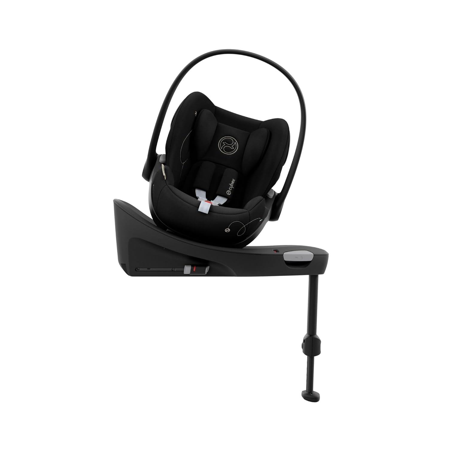 CYBEX Gold Seggiolino auto Cloud G i-Size Comfort, con riduttore per neonato, dalla nascita a circa 24 mesi, per bambini da 40 cm a 87 cm, max. 13 kg, Moon Black
