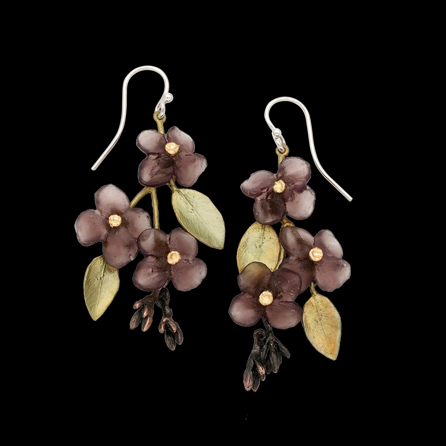 Lignum Vitae (Guaiaco) - Orecchini lunghi