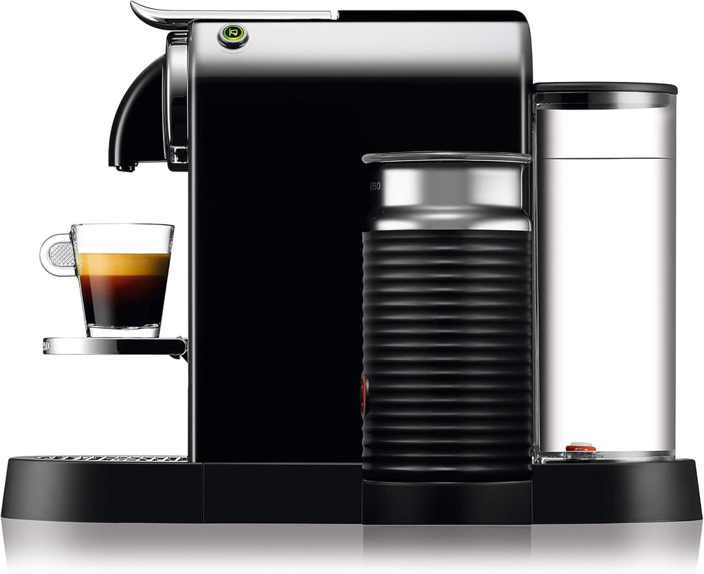Nespresso De'Longhi EN267.BAE Citiz Macchina da Caffè con Montalatte, Funzione di Risparmio Energetico, 1710W, 1 Litro, 37.2 x 21.8 x 27.7 cm, Nero