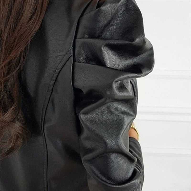 Lozenda - giacca trendy da donna in ecopelle