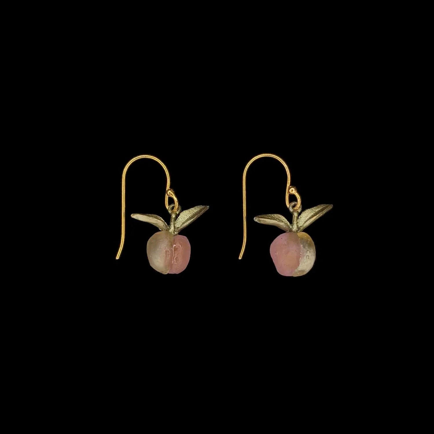 Orecchini a forma di pesca - Delicati