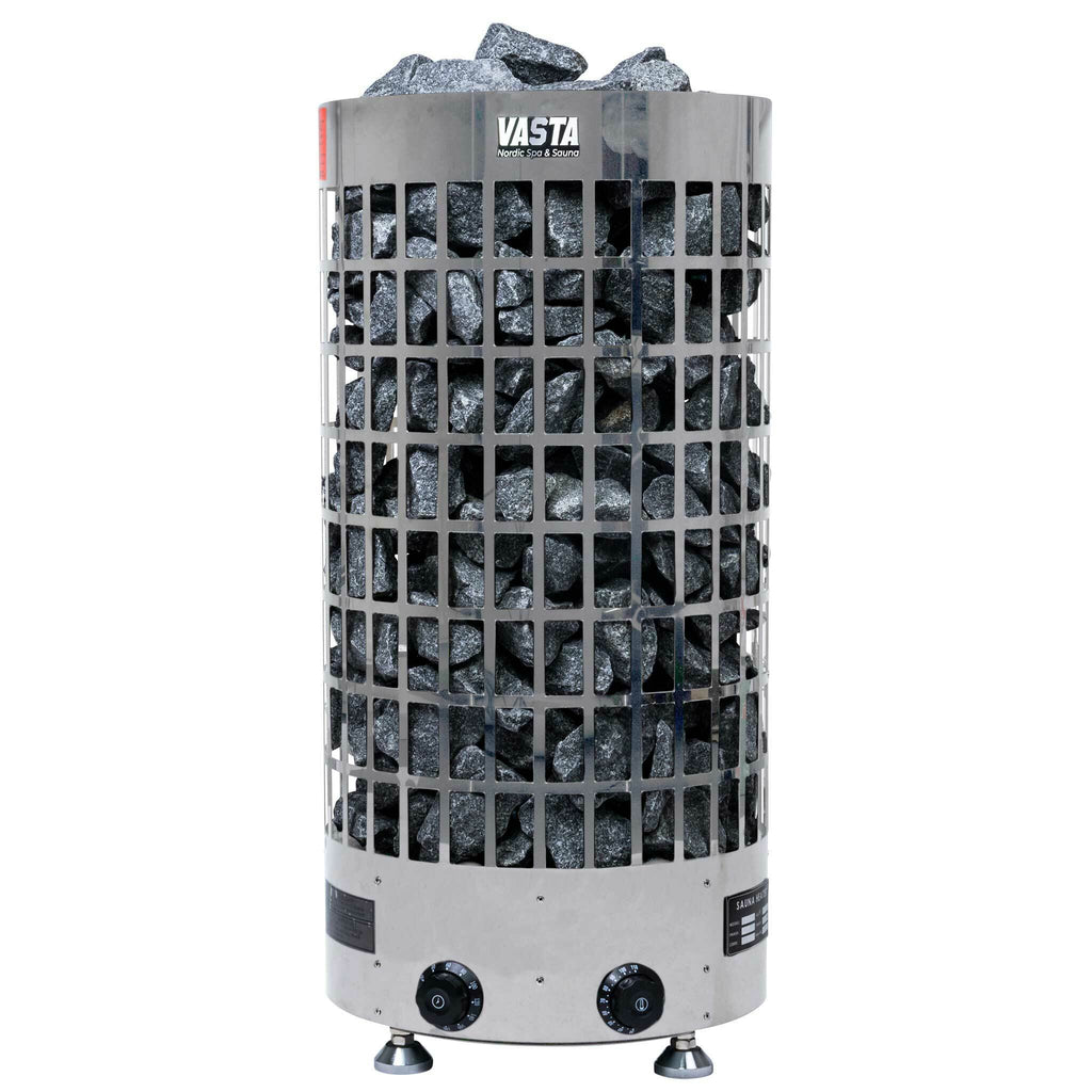 Vasta Saunaofen elektrisch Ignite 8kW, feste regelung, 7-12m3, stahl