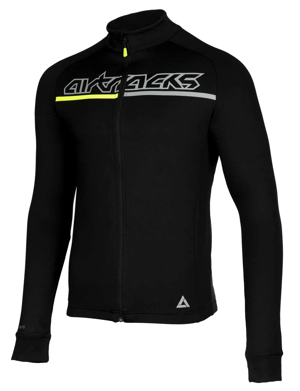 Set maglia e pantaloncini invernali da ciclismo termico da uomo Pro Team II nero - grigio