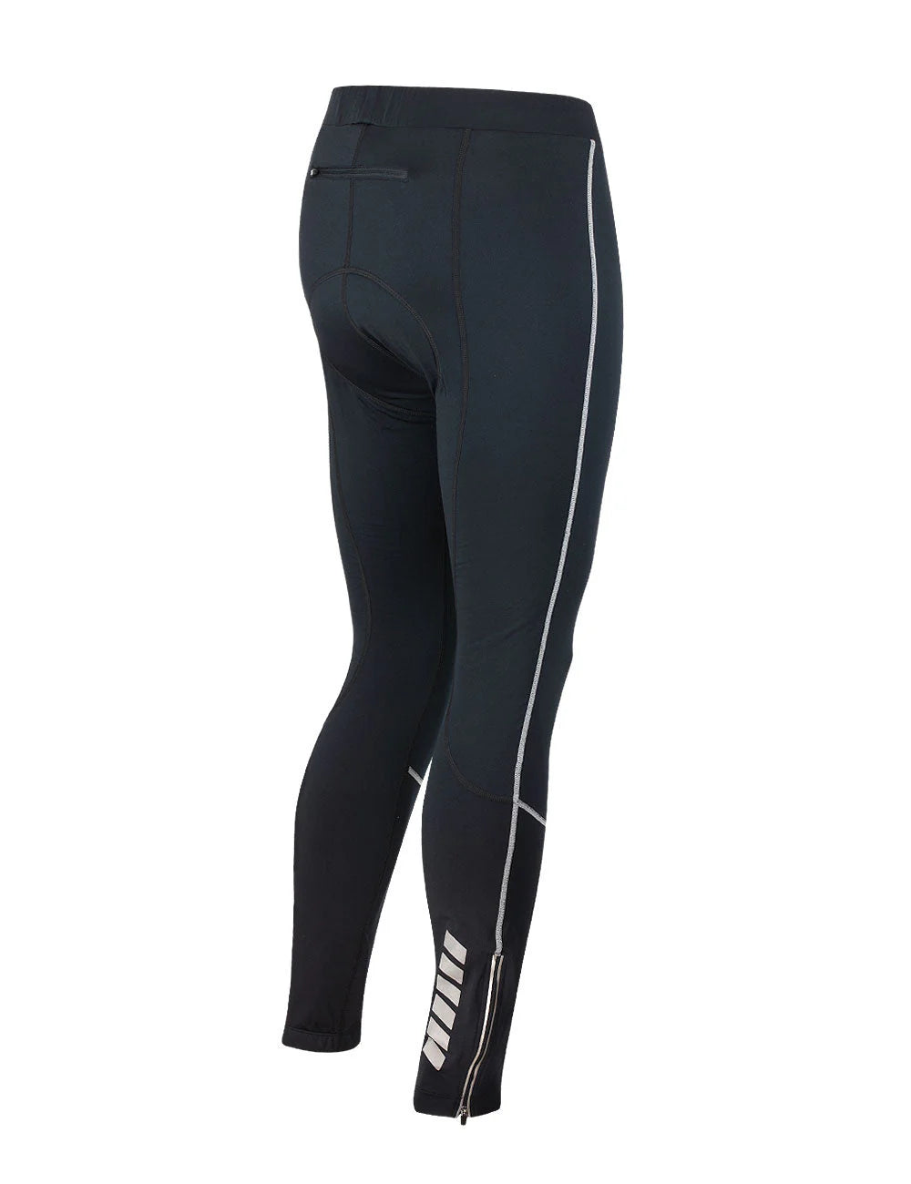 Pantaloni Termici Lunghi da Ciclismo da Uomo Pro Nero-Argento (Set)