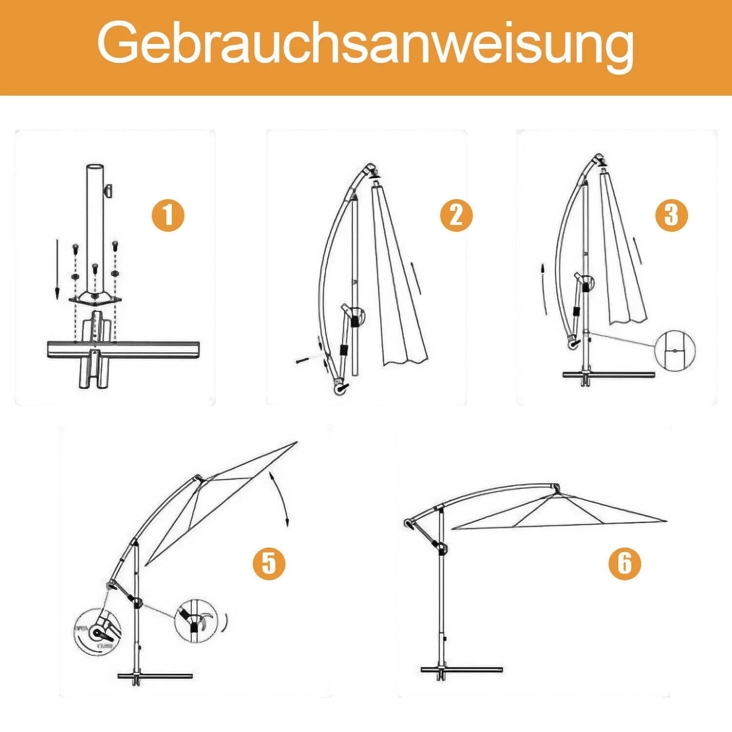 Sonnewelt Ampelschirm 3.5m 3m Garten