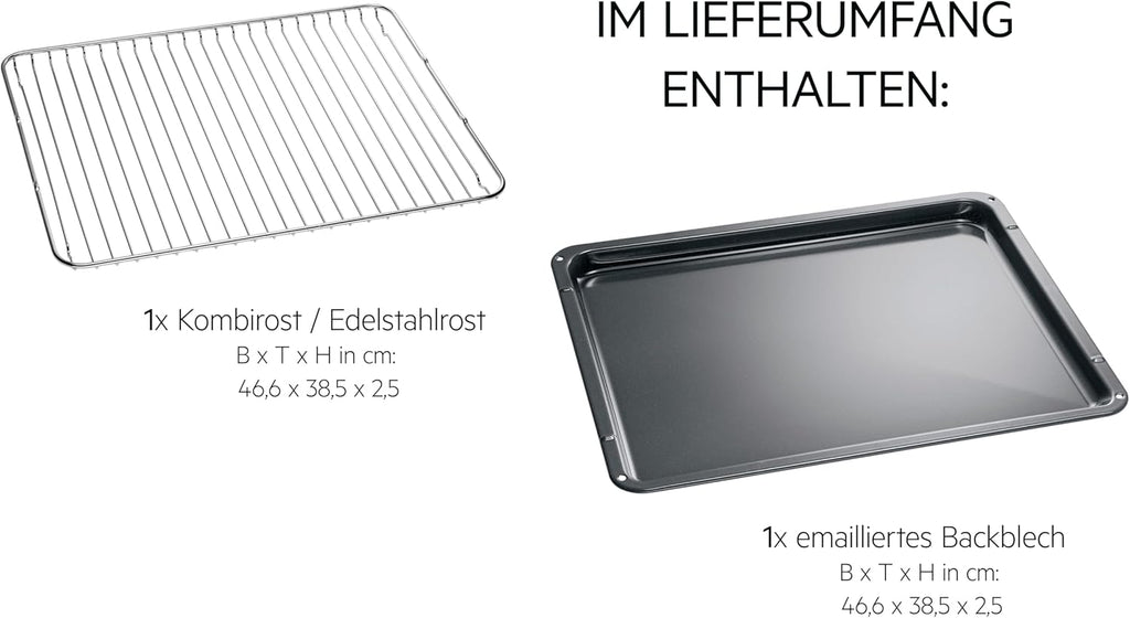 AEG Forno da incasso – Serie 5 AirFry: Risultati di cottura uniformi su 3 livelli – Pulizia Pirolitica – 25 Programmi automatici – Display touch LED – Riscaldamento rapido – Nero – BPE53516AB
