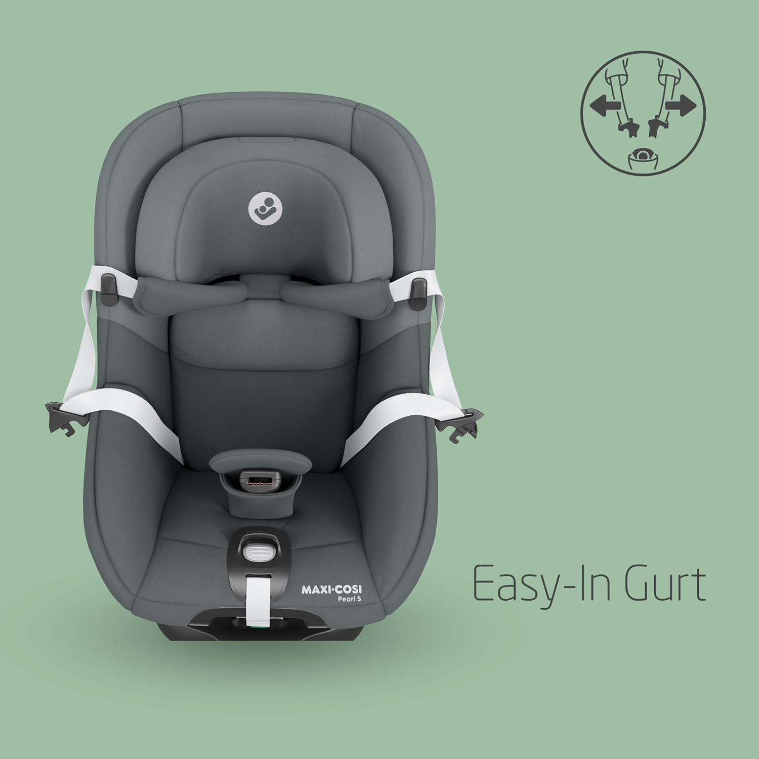 Maxi-Cosi Pebble 360 Pro, Seggiolino auto reclinabile SlideTech, da 0 a 15 mesi, da 0 a 13 kg, da 40 a 87 cm, per i seggiolini auto girevoli FamilyFix 360 Pro, G-CELL Side Impact Protection, Tonal Graphite