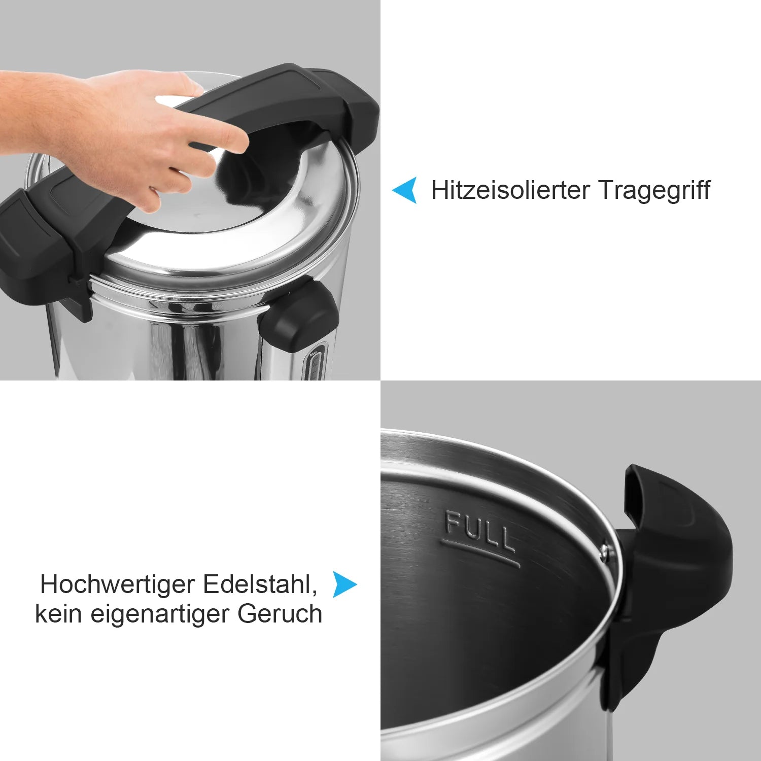 Sonnewelt Heiwasserspender Glühweinkocher 8L