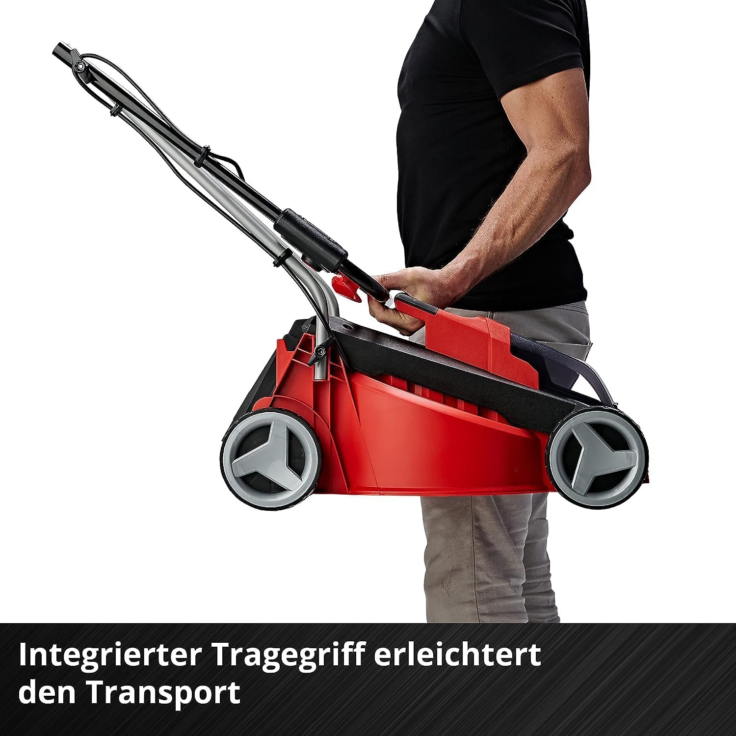 Einhell City Tagliaerba a batteria GE-CM 18/30 Li Kit Power X-Change (18 V, larghezza taglio 30 cm, fino a 150 m, Brushless, cesto di raccolta 25L, altezza taglio 30-70 mm, incl. batteria 3,0 Ah + caricabatterie)