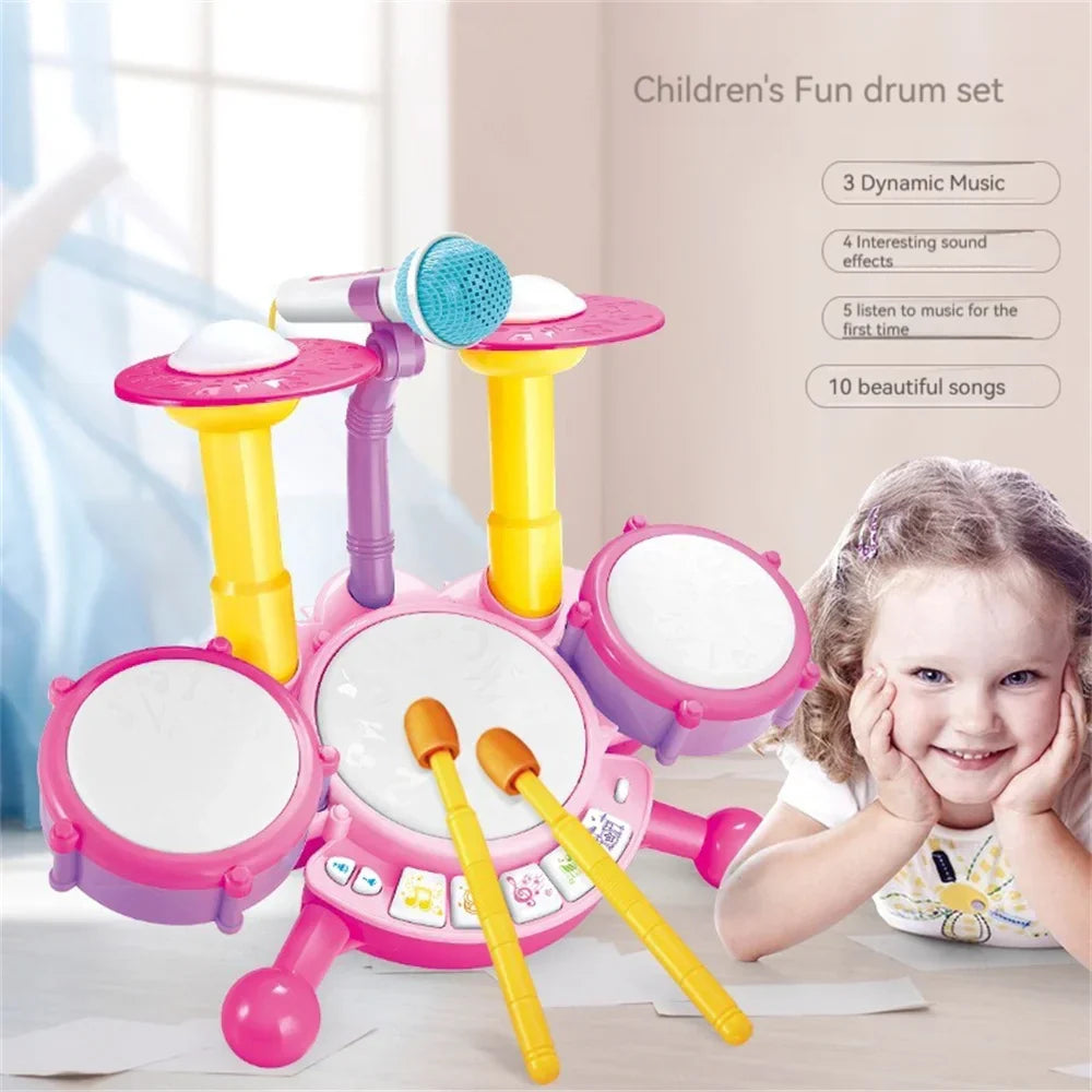 Batteria per bambini - I più piccoli iniziano a suonare - Batteria giocattolo