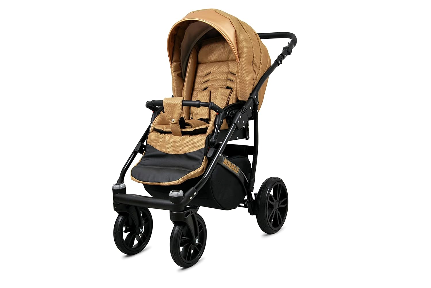 BabyLux® Bambimo Set Passeggino 3 in 1 - Optimal - incl. Navicella, Seduta Passeggino, Seggiolino Auto Ovetto - Seggiolino Auto - Set Passeggino - Passeggino Combinato con Borsa Fasciatoio, Parapioggia ecc.