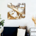 Pannello murale NAGA 60 cm x 60 cm in legno di teak