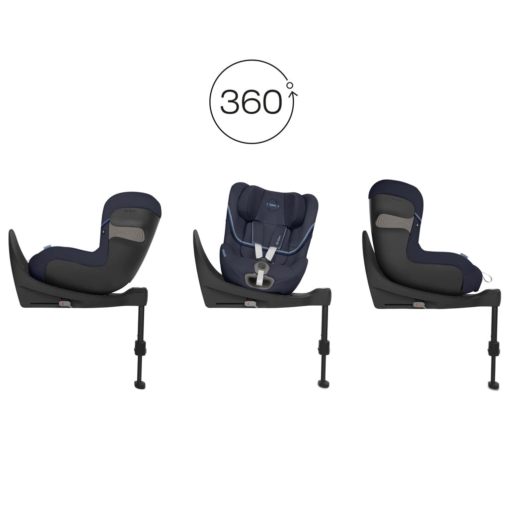 CYBEX Gold Kinder-Autositz Sirona S2 i-Size, Ab ca. 3 Monaten bis 4 Jahren, Max. 18 kg, SensorSafe kompatibel, Granite Black
