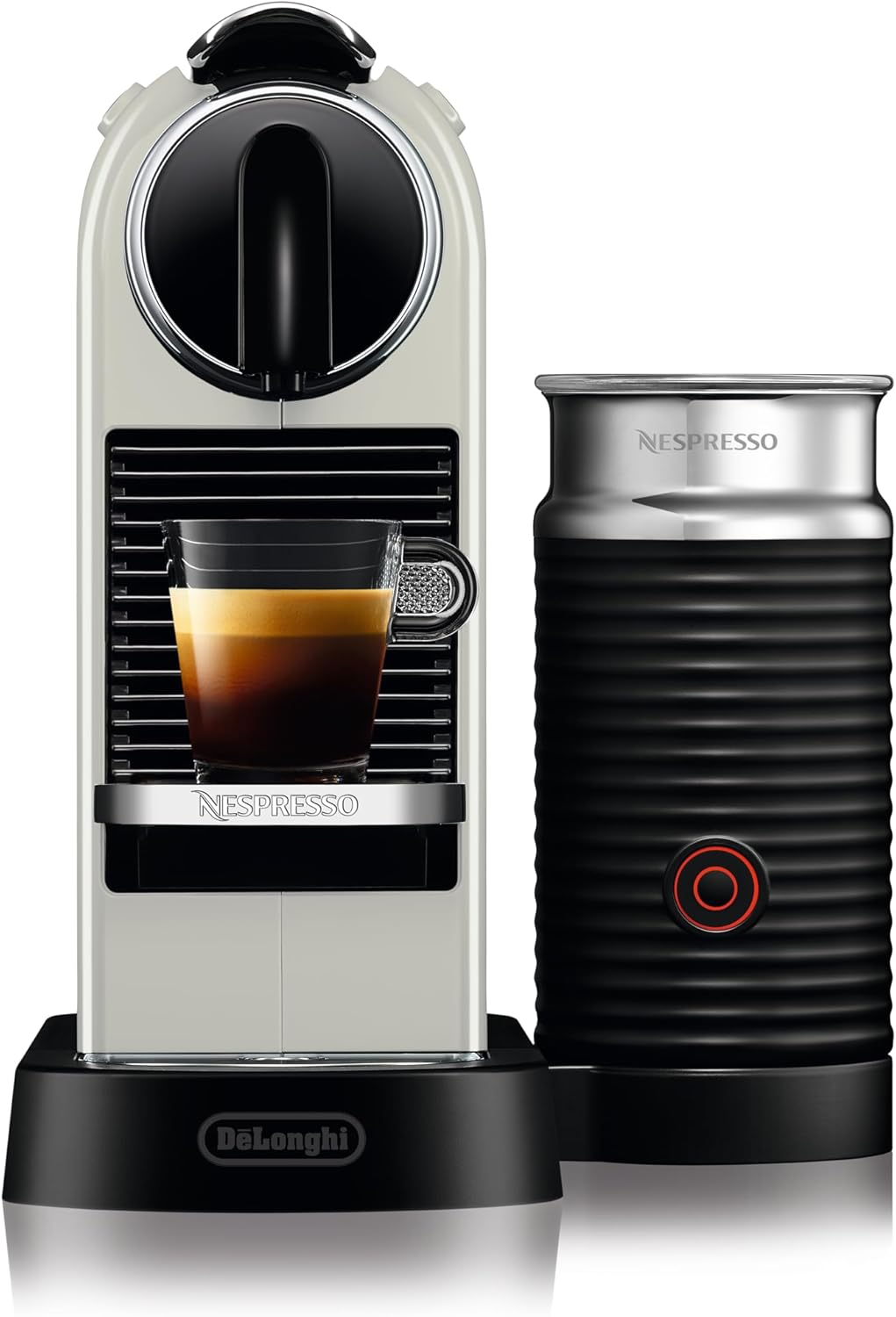 Nespresso De'Longhi EN267.BAE Citiz Macchina da Caffè con Montalatte, Funzione di Risparmio Energetico, 1710W, 1 Litro, 37.2 x 21.8 x 27.7 cm, Nero