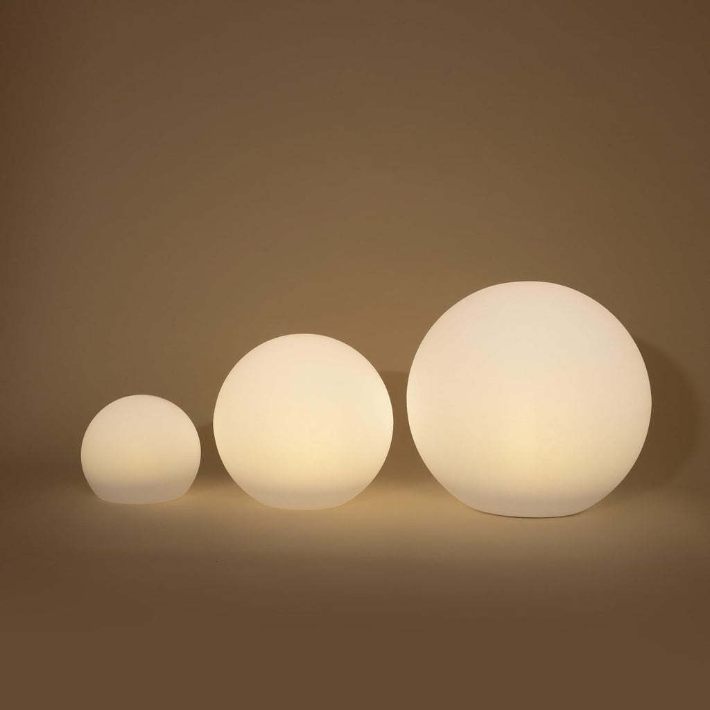 Esotec Sfera solare da giardino SIENA | Set da 3 sfere luminose multicolore per giardino | Illuminazione da giardino, decorazione da giardino per esterni resistente all'inverno | Lampada solare a sfera da esterno | 16 colori di illuminazione 102895