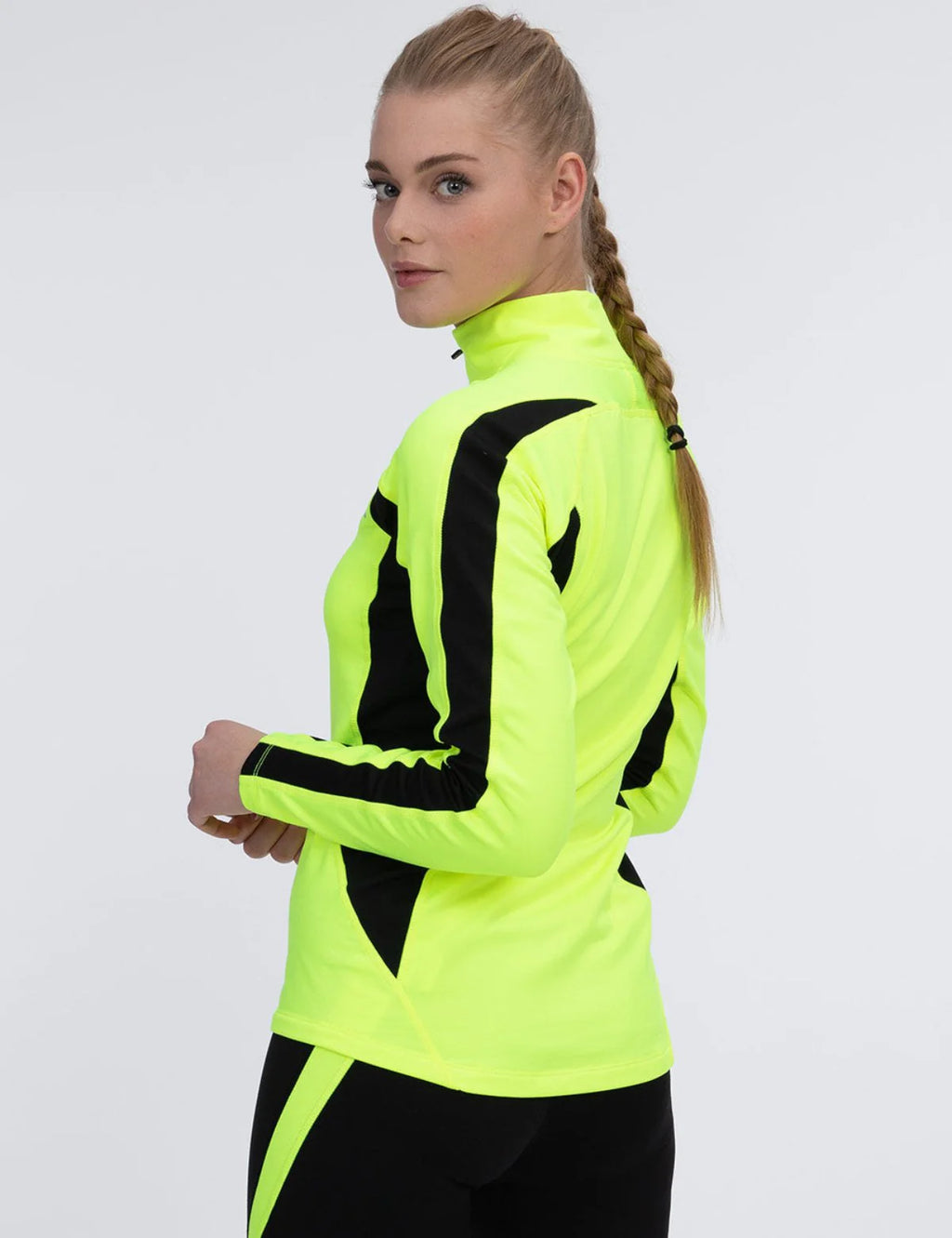 Damen Thermo Funktions Laufshirt Langarm Pro Neon