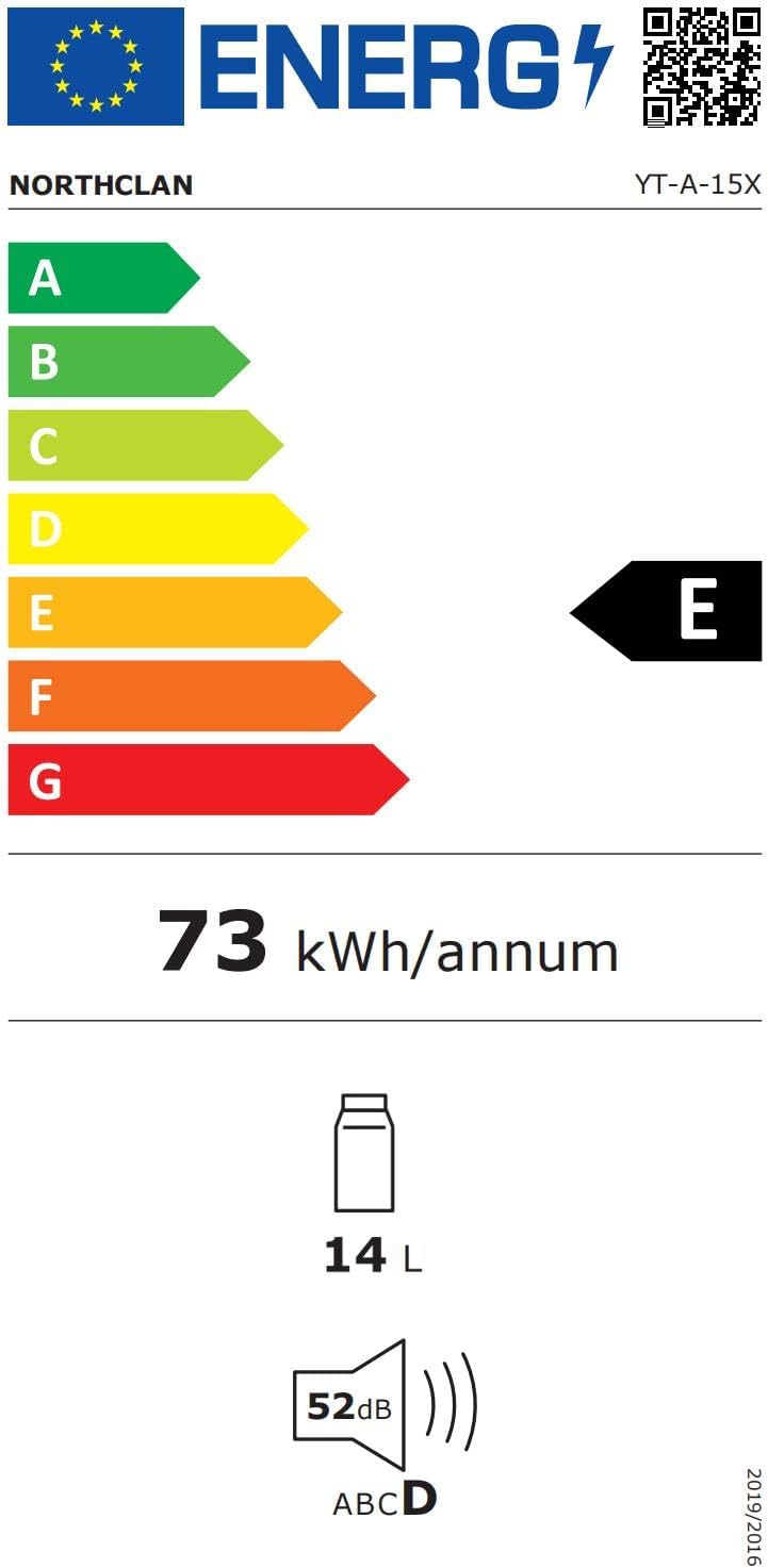 NORTHCLAN Mini Frigo per Camera 15 L, con 220 V CA/12 V CC per Uso in Auto e Casa, Frigorifero Portatile e Scaldavivande Perfetto per Bevande, Cosmetici, Snack, Modalità Max ed Eco, Nero