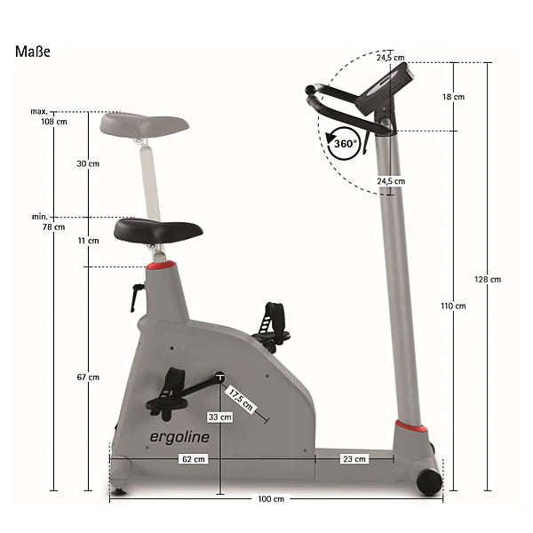 Ciclocamera Ergoline Ergometer Optibike Plus Home