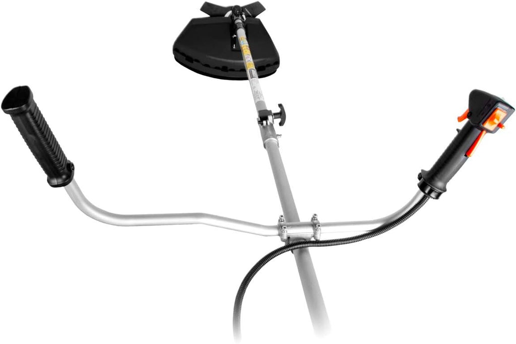 BRAST® Motorsense Benzin 3.0 PS 2 in 1 Gerät Freischneider Rasentrimmer Rasenmäher 52cm³
