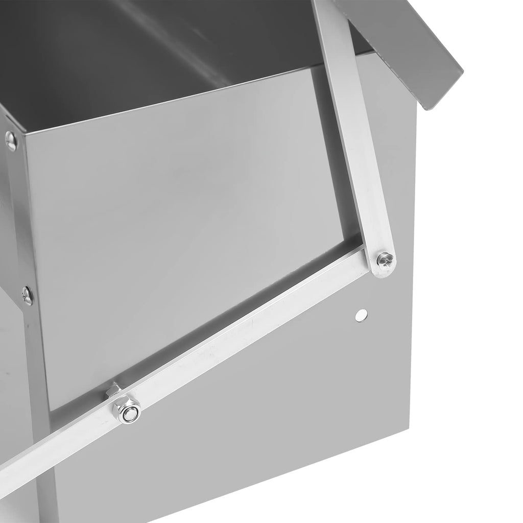 Aopunly 3x Futterautomat für hühner Geflügel mit Deckel Futterspender, 5kg Fußpedal selbstöffnender Futtertrog automat hühnerfutter