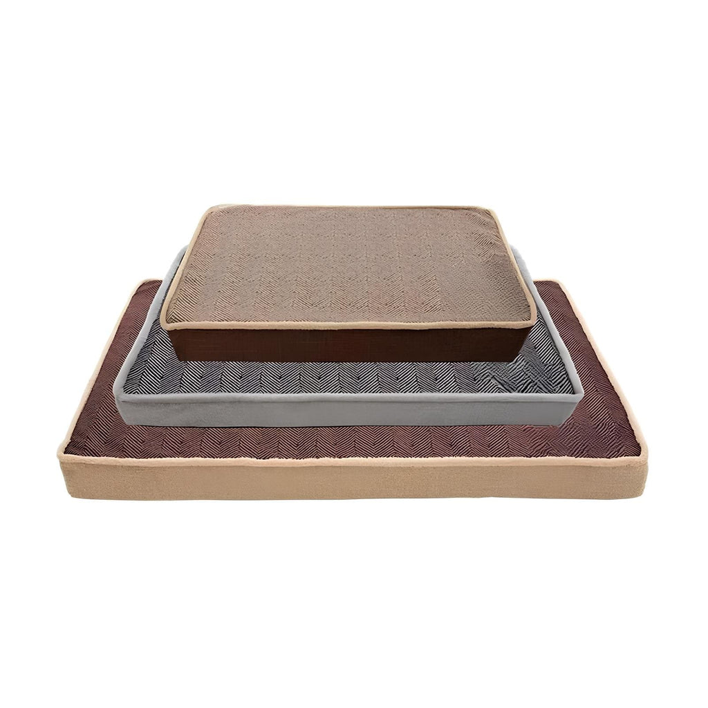 Comoda cuccia rettangolare in memory foam per un sonno riposante