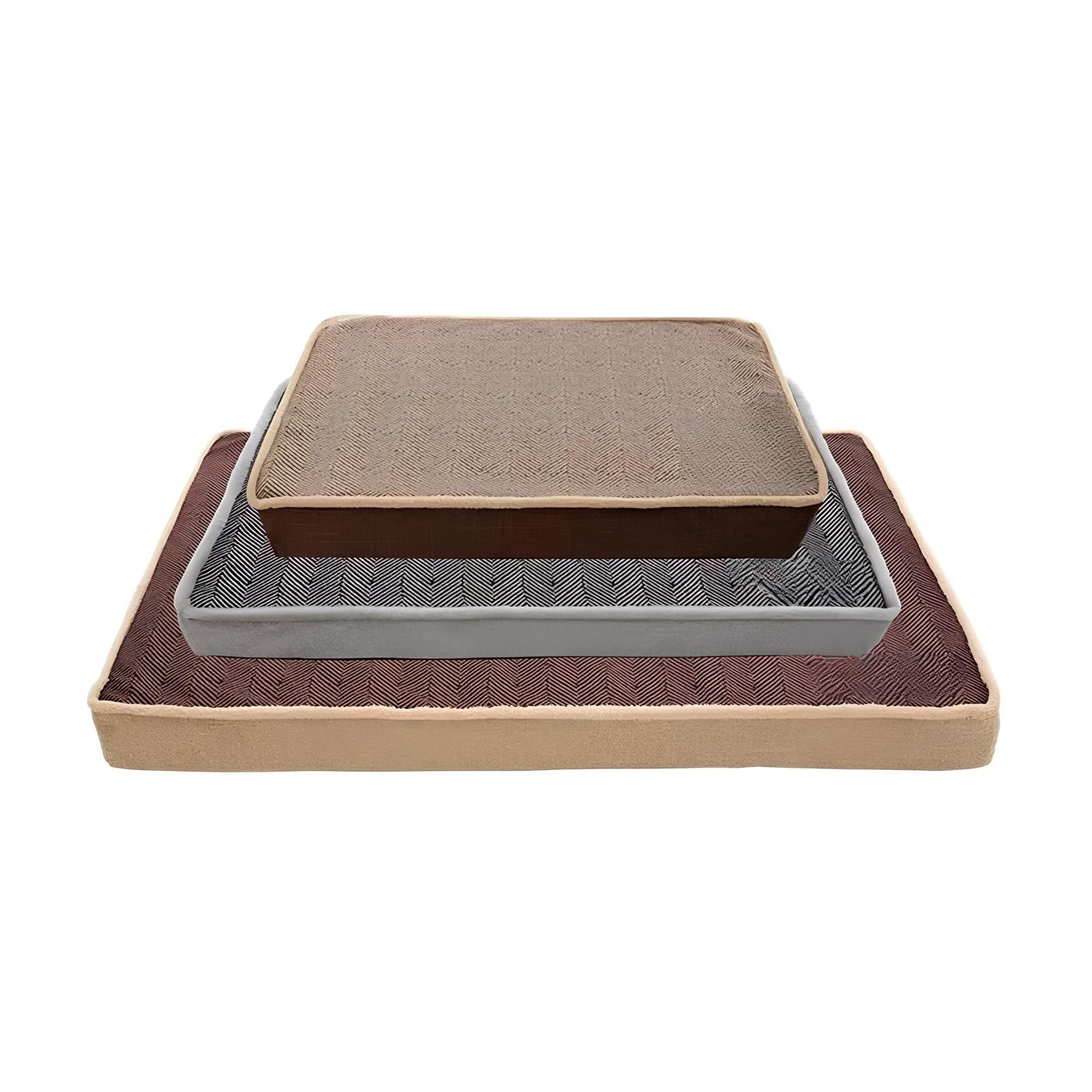 Comoda cuccia rettangolare in memory foam per un sonno riposante