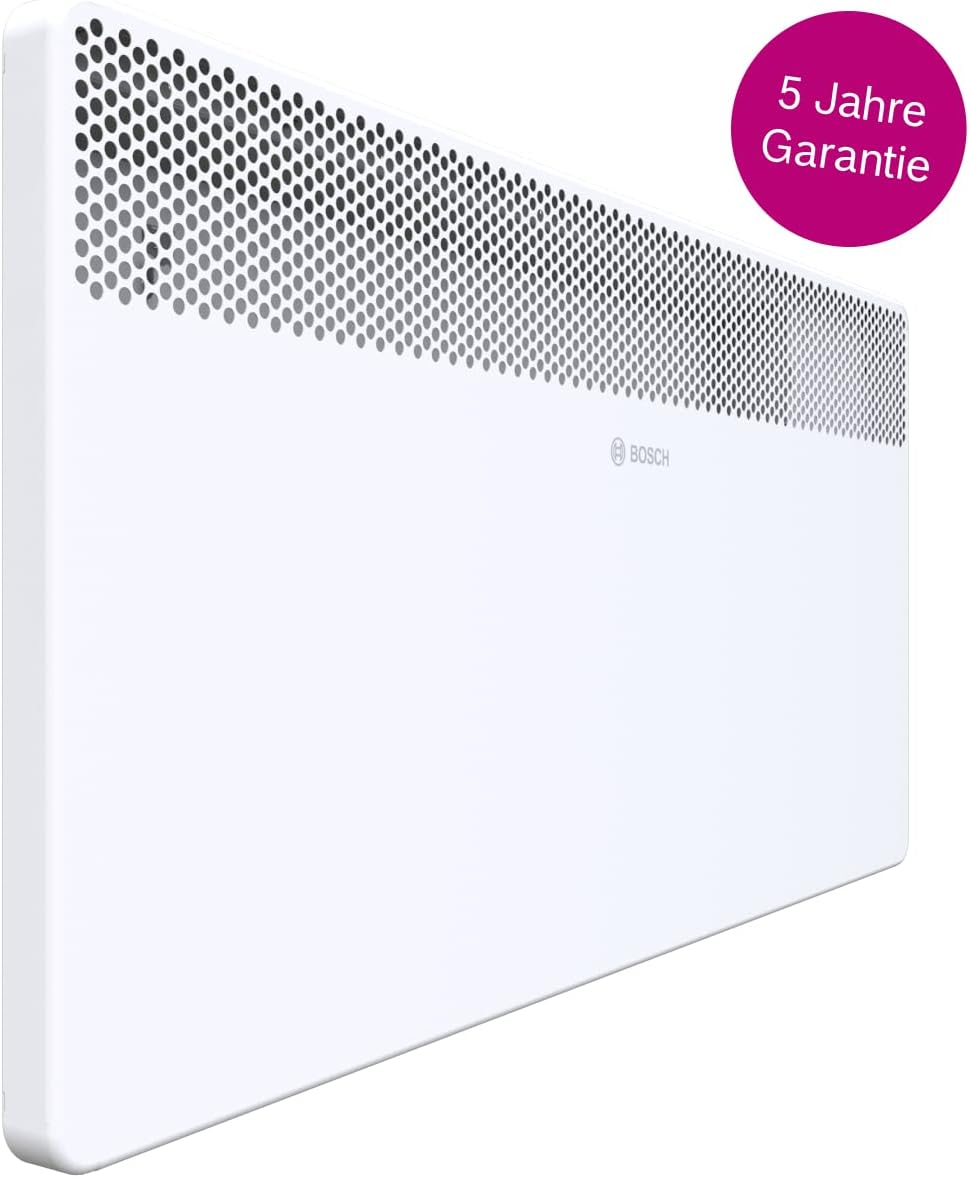 Bosch Thermotechnik convettore elettrico Heat Convector 4000-20, per circa 20m con 2000W incl. regolatore elettronico, display LED, programma settimanale, 5 anni di garanzia sul prodotto