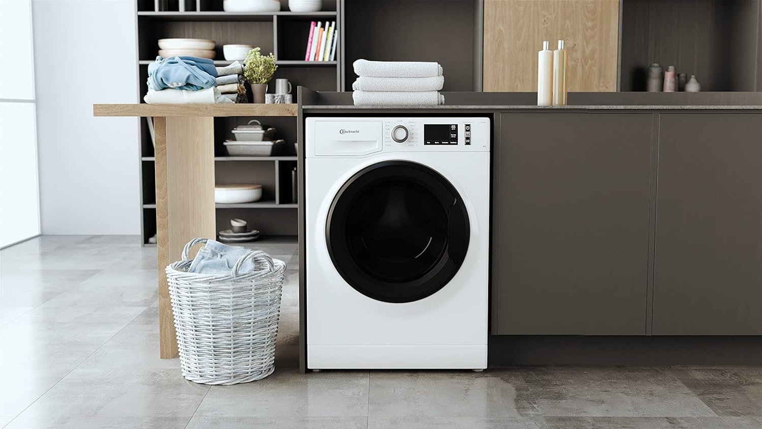 Bauknecht W Active 8A Lavatrice a carica frontale/ 8kg/ potente rimozione delle macchie/ programmi a vapore/ opzione Steam Hygiene/ classe di efficienza energetica A/ funzione Stop&Add/ motore ProSilent [Classe energetica A]