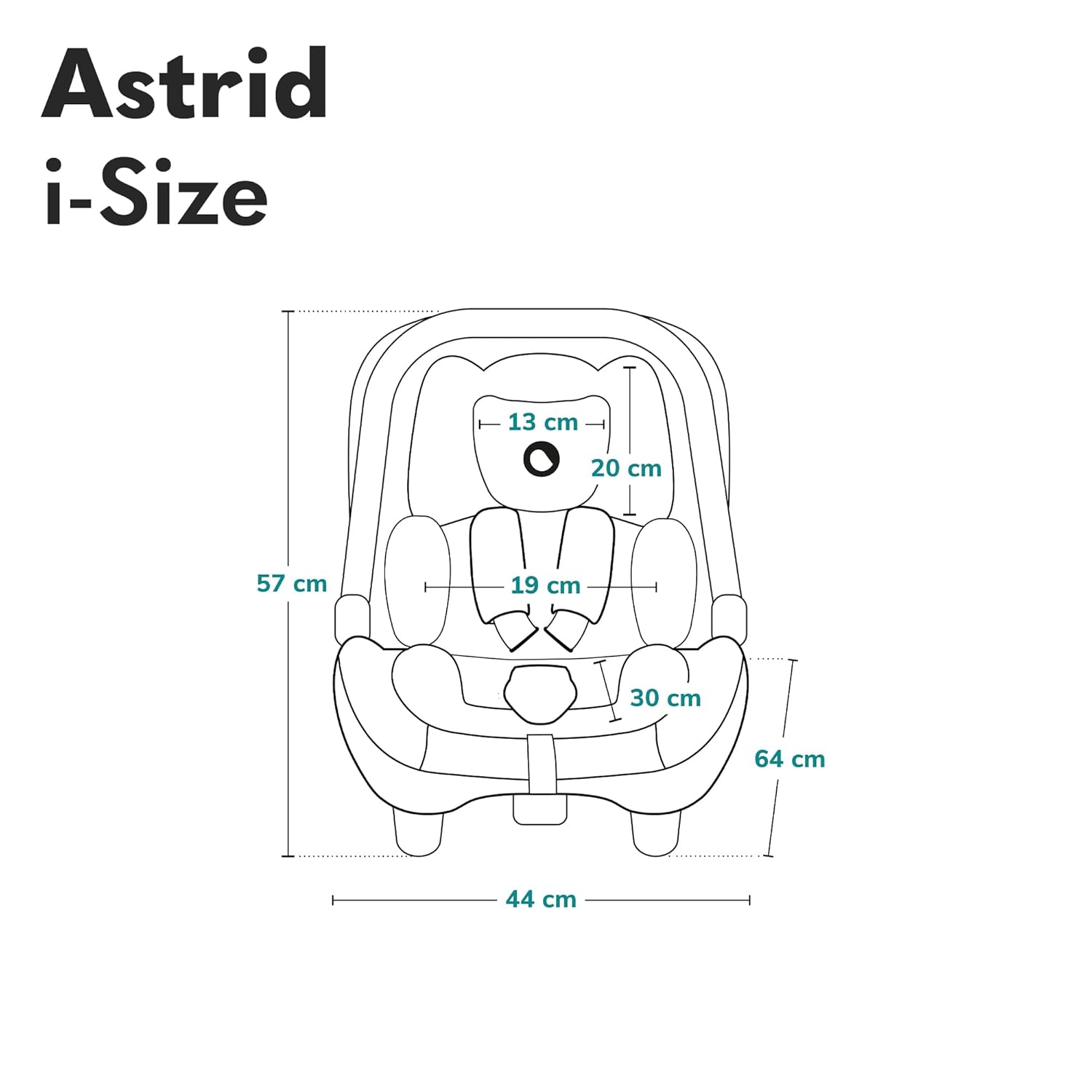 LIONELO ASTRID i-Size SET Seggiolino Auto con Base 40-87 cm Ovetto ISOFIX, Cinture a 3 Punti, Protezione Laterale, Riduttore Dri-Seat, i-Size R129
